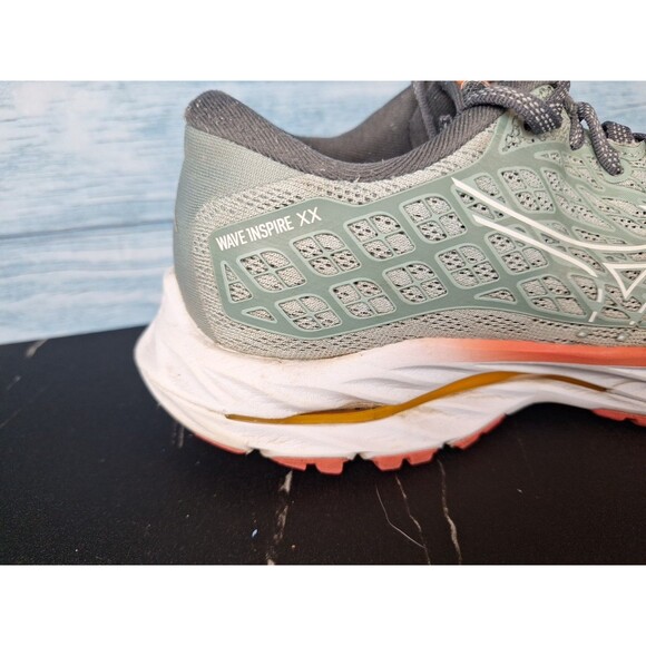 Mizuno Wave Inspire 20 XX Men\'s Gray Orange Running Shoes Sz 6.5 main image 4